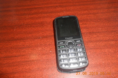 Мобільний телефон "T.Gstar", ІМЕІ відсутній, чорного кольору