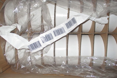 Паперові захисні мітки проти крадіжки, білого кольору, 60 шт.