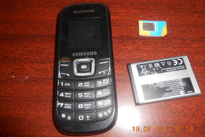 Мобільний телефон "Samsung GT-Е12001", ІМЕІ: 35627/03/40381017 та акумуляторна батарея до нього