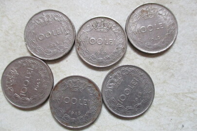Монета номіналом "100 LEI", 1943 року, 6 шт.