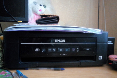 Принтер EPSON L366, струйний, чорного кольору, б/в