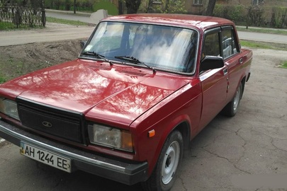 Автомобіль ВАЗ 2107 ЗНГ, VIN: XTA210700T0688706, ДНЗ: АН1244ЕЕ, об'єм двигуна: 1452 см.куб., 1992 р.в., газ+бензин, червоного кольору, пробіг - 20690.