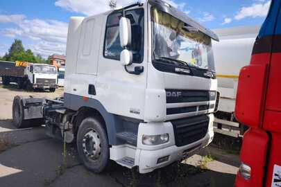 Транспортний засіб DAF, модель – CF 85.410, рік виробництва 2011, VIN/номер шасі (кузова, рами): XLRTE85MC0E923220, ДНЗ: КА8913КТ, колір - білий