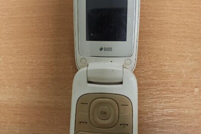 Мобільний телефон марки «SAMSUNG» марки GT-E1272, білого кольору на дві сім картки, б/в