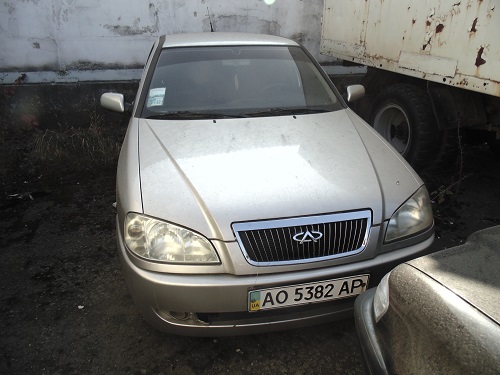 Т/З марки CHERY, модель AMULET 1.6i BASIC SQR7162 5 MT, 2008 року випуску, ДНЗ АО 5382 АР, кузов № LVVDA11B88D109983, бежевого кольору