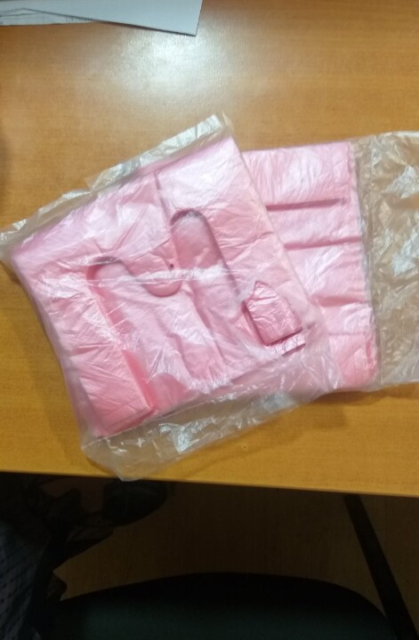 Поліетиленові пакети рожевого кольору 200 шт.