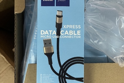 USB кабель ТМ "HOCO" з  маркуванням "XPRESS  DATA CABLE Micro USB  Connector", model X26, у кількості 300 шт., без ознак використання