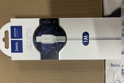 USB кабель ТМ "HOCO" з  маркуванням "X20 For Lightning 2.4A Starlight Glare, in. Flash Charging Cable", у кількості 300 шт., без ознак використання