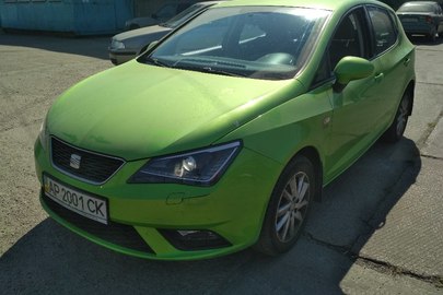 Легковий автомобіль SEAT IBIZA, державний номер АР2001СК, 2013 року випуску, зеленого кольору, кузов № VSSZZZ6JZDR147314  