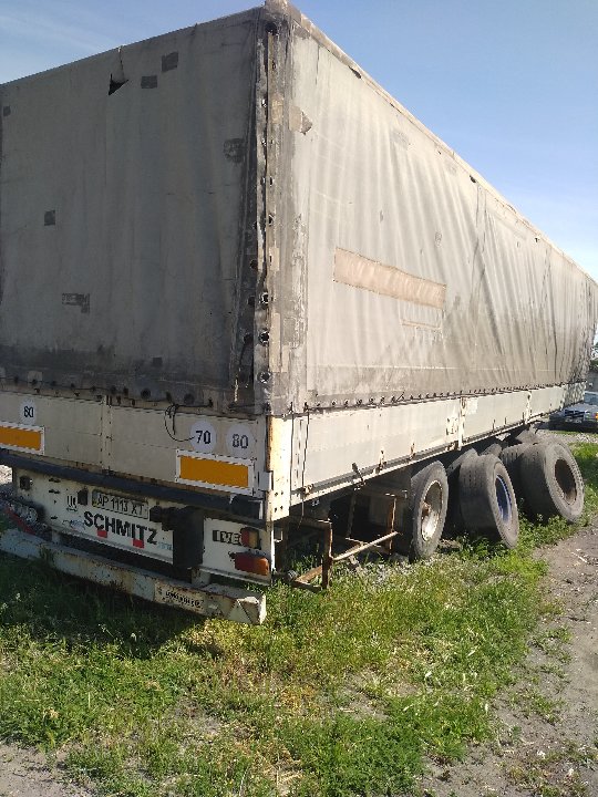 Напівпричеп Schmitz SPR24, 1996 року випуску, сірого кольору, ДНЗ АР1113ХТ, шасі №WSMS6080000083761