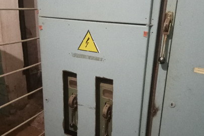 Шафа електрична № 1 (корпус металевий без обладнання), блакитного кольору