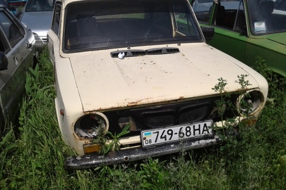 Легковий автомобіль ВАЗ 2101, державний номер 74968НА, 1976 року випуску, жовтого кольору, кузов №21012055100