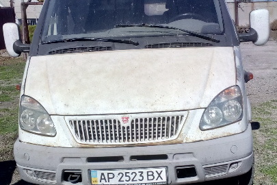 Загальний вантажний бортовий малотонажний автомобіль ГАЗ 330202-218, державний номер AP2523ВХ, 2010 року випуску, білого кольору, кузов №Х96330202А2387382