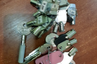 Ключі від ігрових автоматів у кількості 22 штуки та ключ від замка