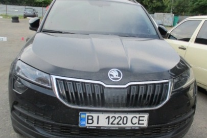 Колісний транспортний засіб: легковий універсал - В, марки SKODA, модель KAROQ, ДНЗ ВІ1220СЕ, рік випуску 2019, колір чорний