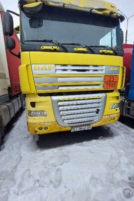 Вантажний автомобіль DAF, модель FT XF105, державний номер ВІ0846ВВ, 2008 року випуску, колір жовтий, VIN XLRTE47MS0E840608