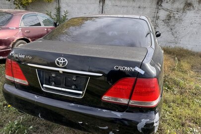 Легковий автомобіль TOYOTA CROWN, 2004 р.в., чорного кольору, ДНЗ ВН7802СО, VIN GRS1830001420