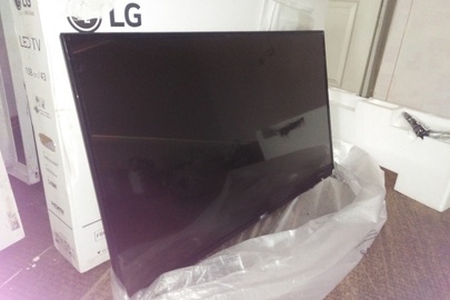 Телевізор марки LG43 LJ500V з пультом управління, колір чорний, б/в, одна од.