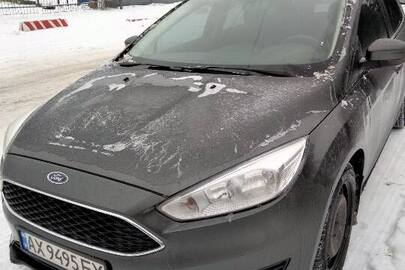 Колісний транпортний засіб марка  FORD, модель  FOСUS, реєстраційний номер АХ9495ЕХ, тип ТЗ - загальний легковий ХЕТЧБЕК-В, VIN/номер шасі (кузова, рами): WF05XXGCC5HB39197, сірого кольору, 2017 року випуску