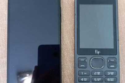 Конфісковане майно за  рішенням суду: мобільні телефони марки "Redmi" та "Fly", б/в, 2 шт.