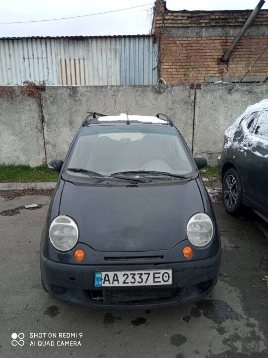 Транспортний засіб Daewoo Matiz 2013 року випуску, ДНЗ АА2337ЕО, VIN XWB4A11EDDA581379