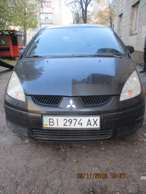 Колісний транспортний засіб: автомобіль легковий універсал, марки MITSUBISHI модель COLT 1.3 AT, реєстраційний номер ВІ2974АХ, 2008 року випуску, чорного кольору, кузов № XMCXJZ34A8F060133