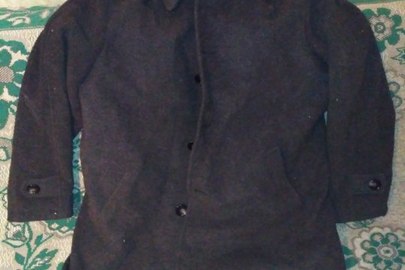 Піджак класичний чоловічий шерстяний 50 розміру, чорного кольору, б/у
