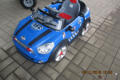 Автомобіль дитячий «MINI COOPER», блакитного кольору, новий