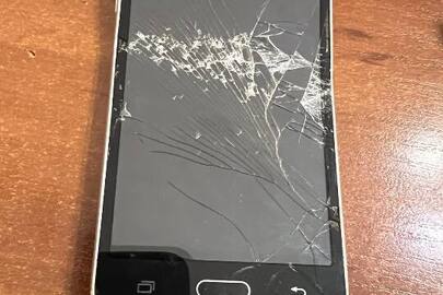 Конфісковане майно за рішенням суду: мобільний телефон марки Samsung, імеі - не встановлено, чорного кольору, б/в