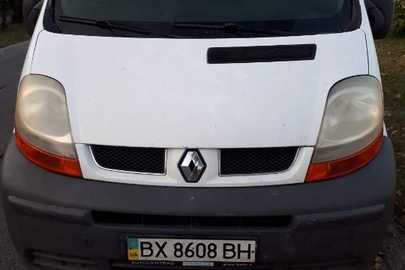 Автомобіль RENAULT TRAFIС , 2004 року випуску,  реєстраційний номер ВХ8608ВН, номер кузова VF1FLACA64Y032923