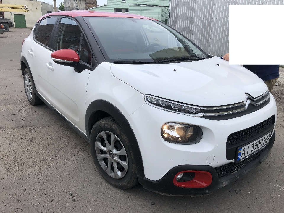 Транспортний засіб марки CITROEN C3, 2018 р.в., № шасі VF7SXHMZ6JT695943, колір – білий, днз АІ3900НР