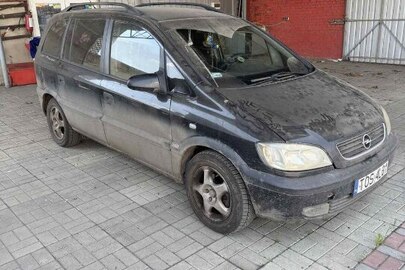 Легковий автомобіль марки Opel, модель Zafira, реєстраційний номер TOS4L01, номер кузова WOLOTGF752H015095, 2002 р.в.