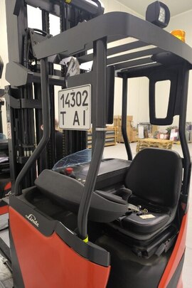 Штабелеукладач Linde R14N-01, 2018 року випуску, виробник: Німеччина, ідентифікаційний № P21120J03504, державний номерний знак: T14302AI