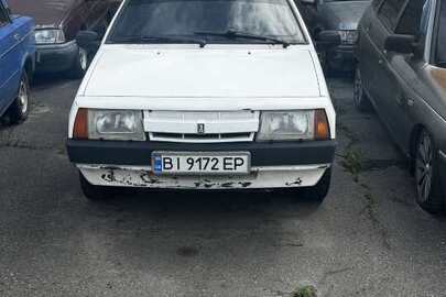 Легковий автомобіль ВАЗ 2108, ДНЗ ВІ9172ЕР, 1988 р.в., колір білий, VIN/номер кузова: XTA210800J0267861