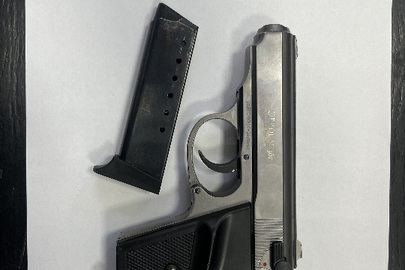 Конфісковане майно за рішенням суду: стартовий пістолет Ekol Major Cal.9mm P.A.K. ручка чорного кольору, корпус сірий, б/в