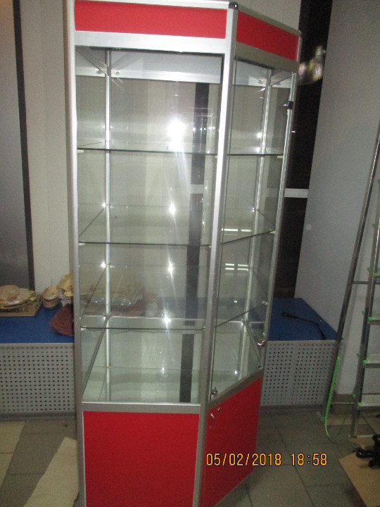 Стілаж для торгівлі, скляний, 1 шт.