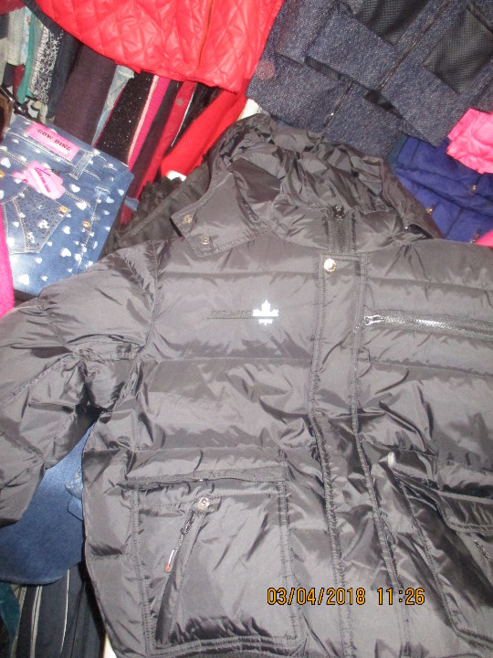 Куртка зимова, чоловіча, чорного кольору, модель: DSQURED2, розмір XL, 1 шт.