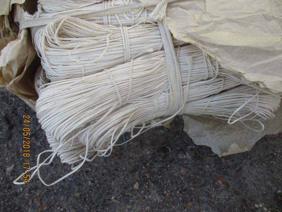 Шнур полішовковий, довжиною 6000 м, білого кольору