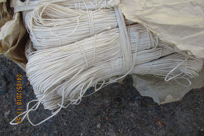 Шнур полішовковий, довжиною 6000 м, білого кольору
