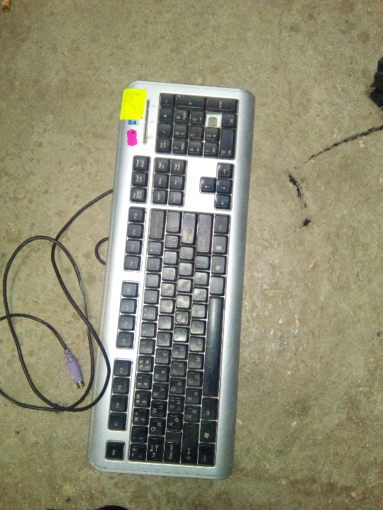 Клавіатура 4TECH, чорно-сірого кольору, б/в