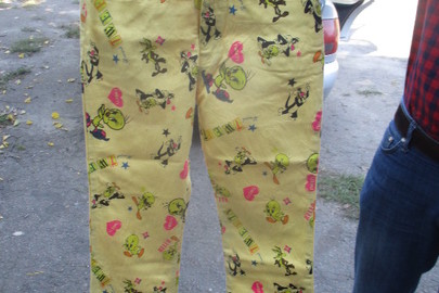 Дитячі штани на дівчинку "Hamwi fashion", жовтого кольору