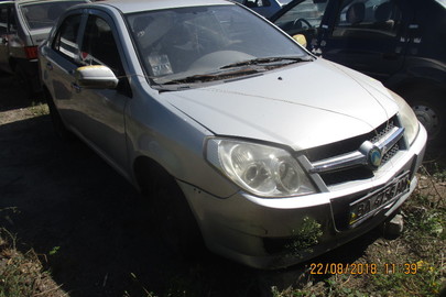 Легковий автомобіль GEELY MK, ДНЗ: BA4756AM, № кузова: LB37634S78L015847, 2008 р.в., сірого кольору