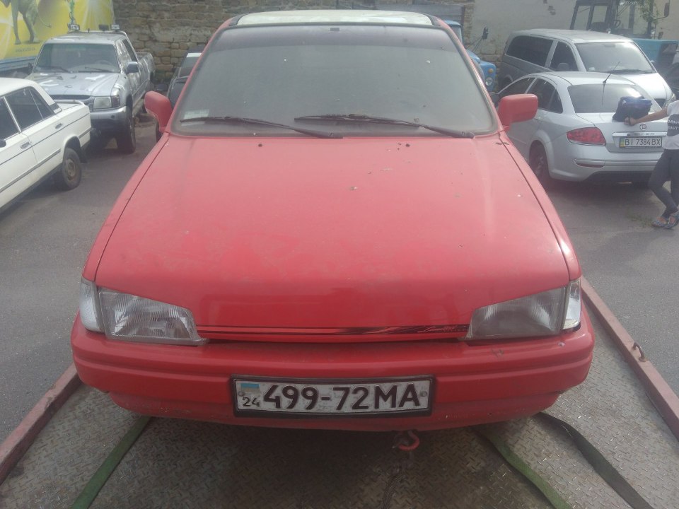 Легковий автомобіль Ford Fiesta 1097, ДНЗ: 49972МА, № кузова: VS6BXXWPFBKR54390, 1989 р.в., червоного кольору