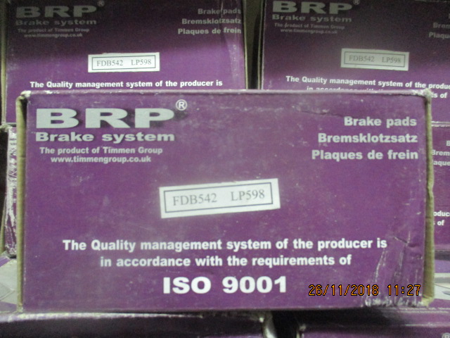 Колодки гальмівні Alfa Romeo 164 2.0-3.0 87-98, в кількості 13 шт.