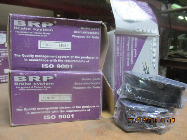 Колодки гальмівні Nissan Almera 00-/Primera 1.6-2.0 91-зад., в кількості 3 шт.