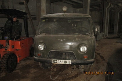 Автомобіль УАЗ-39621-01, № шасі: 032723, ДНЗ: 0316ЧКП, 1987 р.в., зеленого кольору