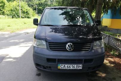 Транспортний засіб Volkswagen Transporter, ДНЗ: СА6616ВН, № кузова: WV1ZZZ7HZ5H009105, 2004 р.в., чорного кольору