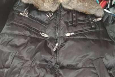 Куртка зимова "Karvin Max men's collections", чоловіча, з коміром та карманами, чорного кольору, 2 шт.