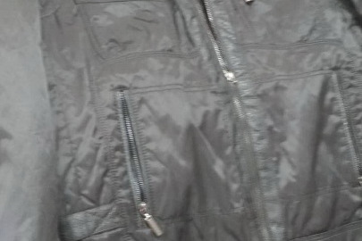 Куртка зимова "Karvin Max men's collections", чоловіча, з хутряним коміром та карманами, чорного кольору, 1 шт.