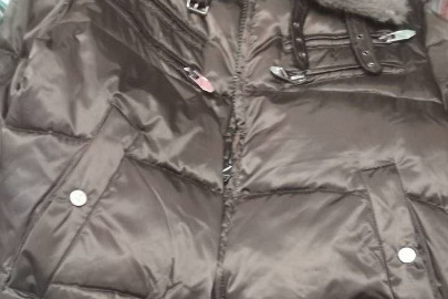 Куртка зимова "TAGLIA", чоловіча, з капюшоном та в'язаними манжетами, коричневого кольору, 1 шт.